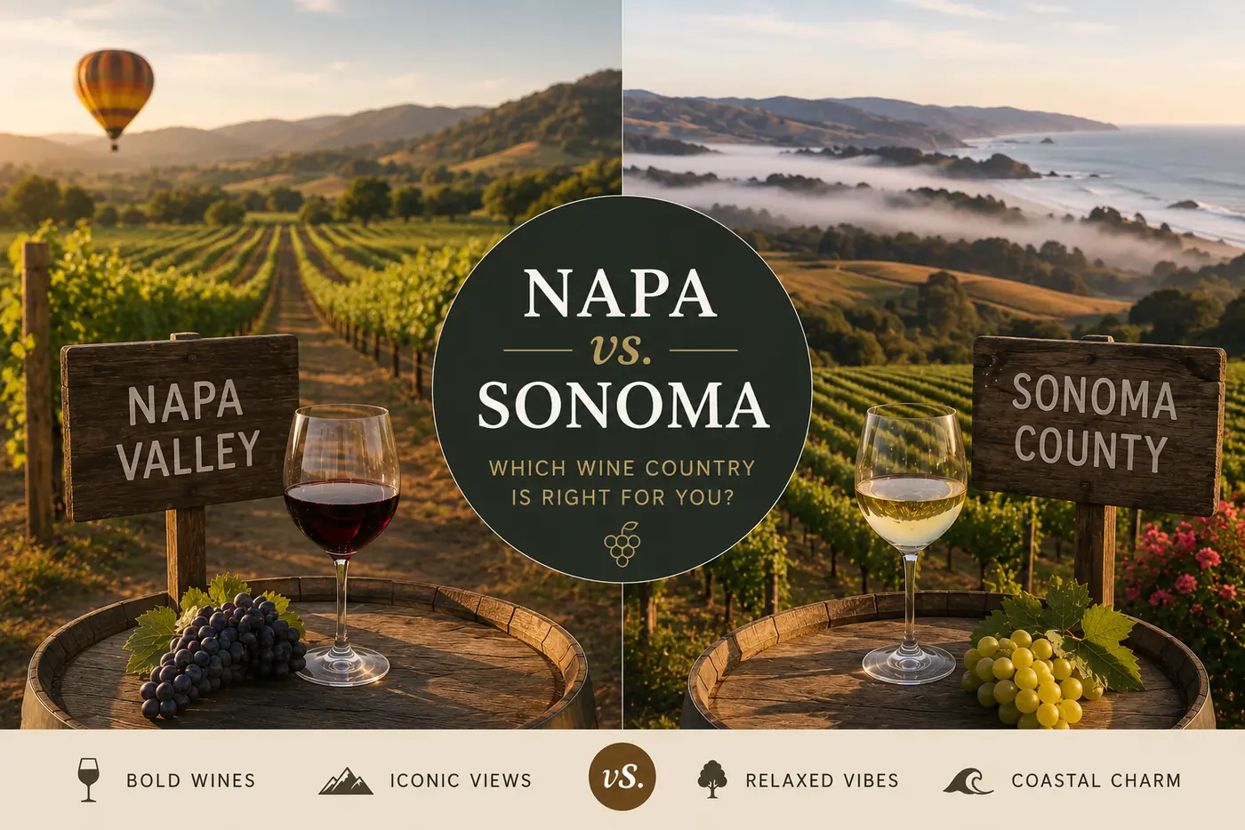 Napa vs. Sonoma: Which California Wine Country Is Right for You?
