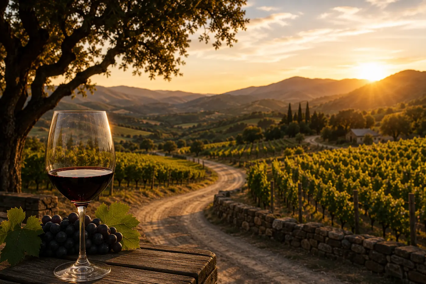 The Silverado Trail in Napa Valley